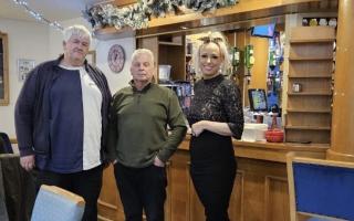 Romsey Royal British Legion Club committee members John Cleary and Dave Kelly, and secretary Mary Hillman (left to right).